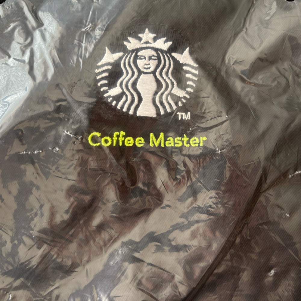 Starbucks black apron NIP
